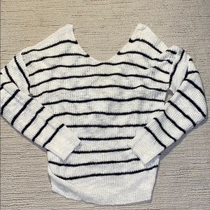 Striped Knotted sweater